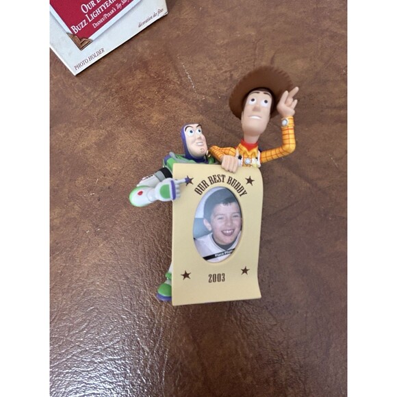 Hallmark Keepsake Ornament 2003 Toy Story Buzz Lightyear & Woody Our Best Buddy - Picture 4 of 16